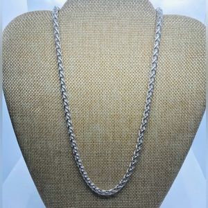JOSEPH ESPOSITO SIG Silver 18” 5.0MM Wide Double Wheat Necklace